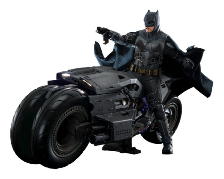 The Flash Movie Masterpiece Akční Figurka wih Vehicle 1/6 Batman & Batcycle Set 30 cm Hot Toys