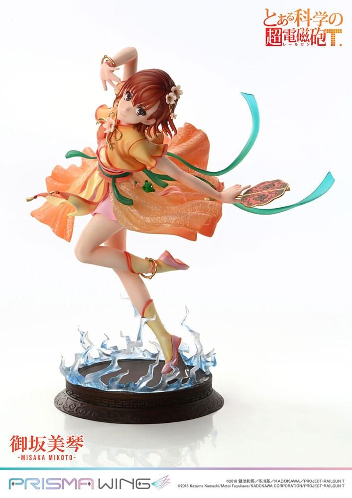 To Aru Kagaku no Railgun Prisma Wing PVC Soška 1/7 Misaka Mikoto 22 cm Prime 1 Studio