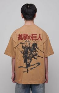 Attack on Titan Tričko Graphic Beige Velikost XL Neptun