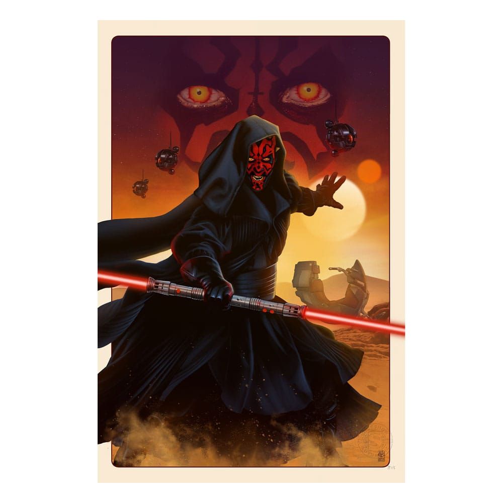 Star Wars Art Print Darth Maul: The Phantom Menace 41 x 61 cm - unframed Sideshow Collectibles