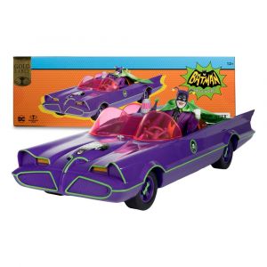 DC Retro Akční Figurka a Vehicle Batman 66 Batmobil a Joker (Gold Label) McFarlane Toys