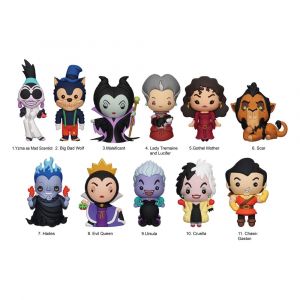 Disney 3D PVC Taška Clips Villains Series 3 Display (24) Monogram Int.