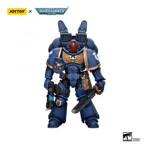 Warhammer 40k Akční Figurka 1/18 Ultramarines Jump Pack Intercessors Sergeant a Plasma Pistol and Power Sword 12 cm