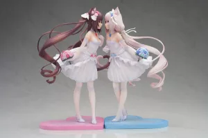 Nekopara PVC Soška 1/7 Nekopara Chocola & Vanilla Dream of Eden Ver. 23 cm APEX