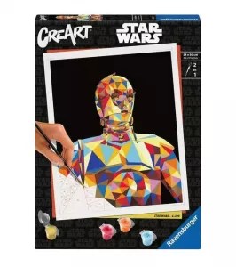 Star Wars CreArt Paint by Numbers Painting Set C-3PO 24 x 30 cm Ravensburger