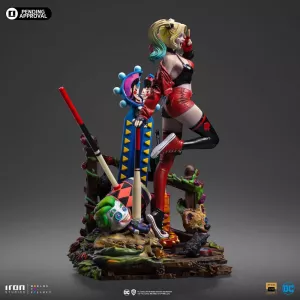 DC Comics Deluxe Art Scale Soška 1/10 Harley Quinn (Gotham City Sirens) 22 cm Iron Studios