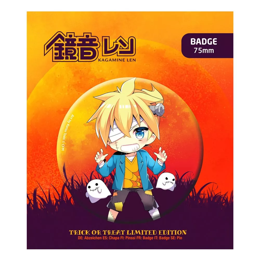 Hatsune Miku Připínaček Odznak Halloween Limited Edition Kagamine Len POPbuddies