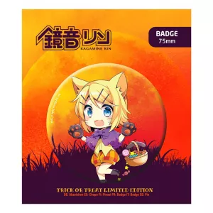 Hatsune Miku Připínaček Odznak Halloween Limited Edition Kagamine Rin