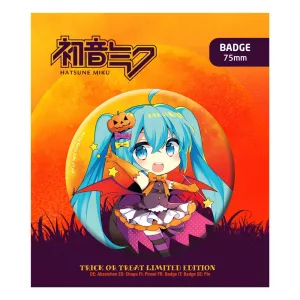 Hatsune Miku Připínaček Odznak Halloween Limited Edition Hatsune Miku