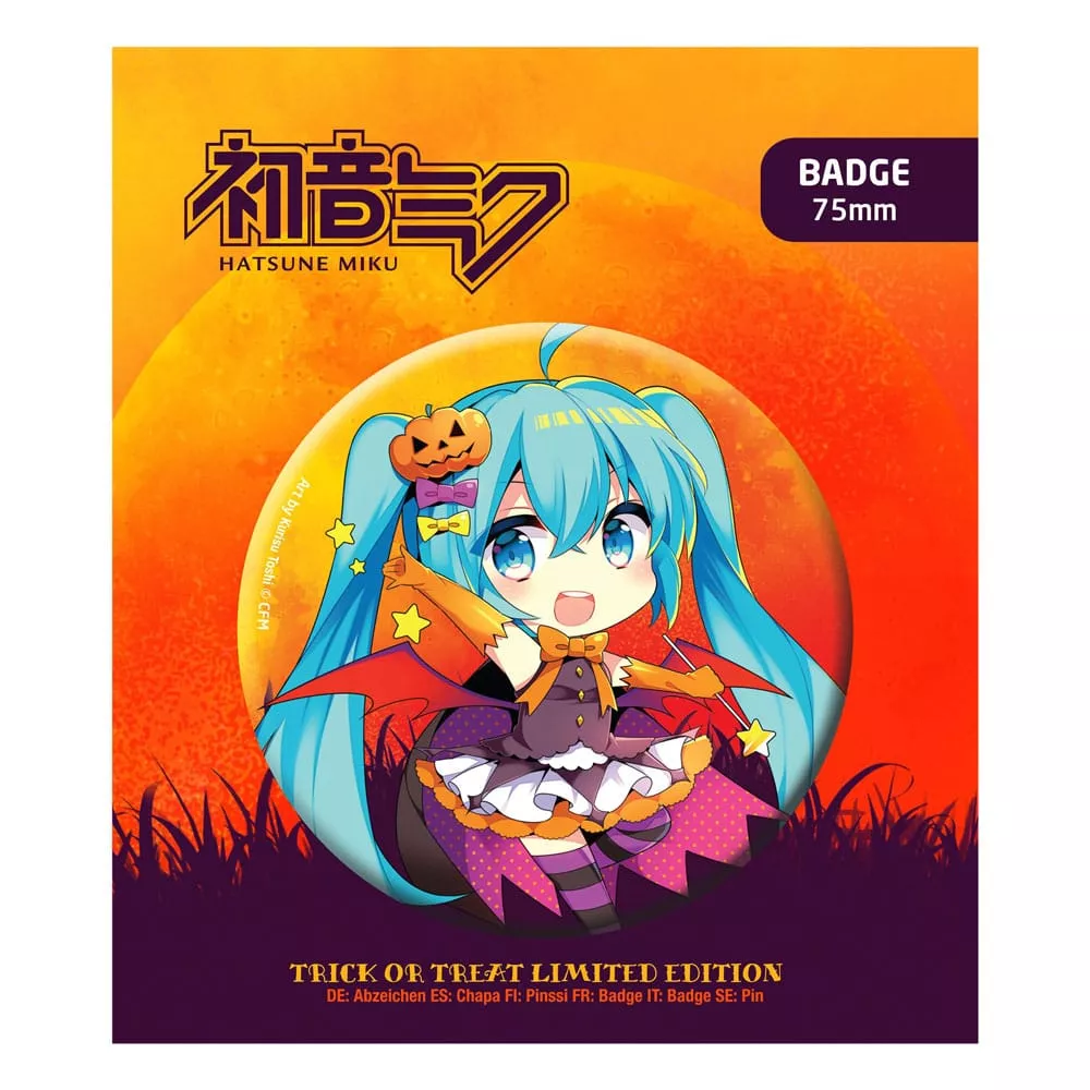 Hatsune Miku Připínaček Odznak Halloween Limited Edition Hatsune Miku POPbuddies