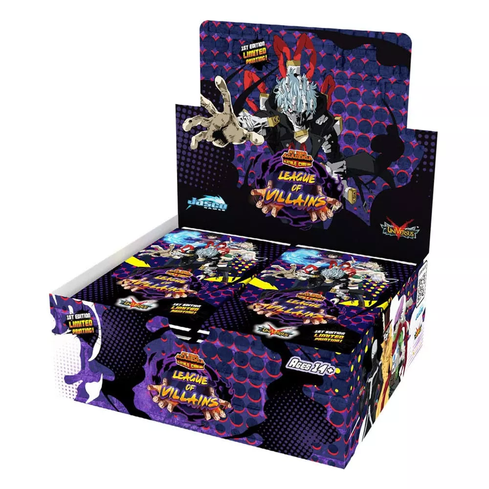 My Hero Academia Trading Karty Booster Packs Series 4 League of Villains Display (24) Anglická Verze Jasco