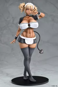 Original Character Soška 1/6 Black Gal Maid Succubus Cocoa 30 cm Q-Six