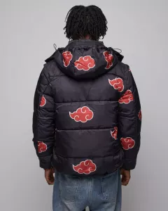 Naruto Puffer Bunda Akatsuki Red Velikost XS Neptun