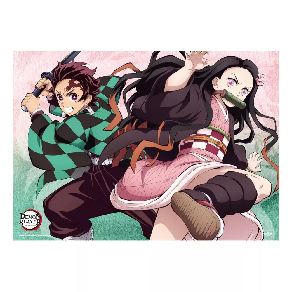 Demon Slayer: Kimetsu no Yaiba Fabric Plakát Tanjiro and Nezuko 84 x 118 cm POPbuddies