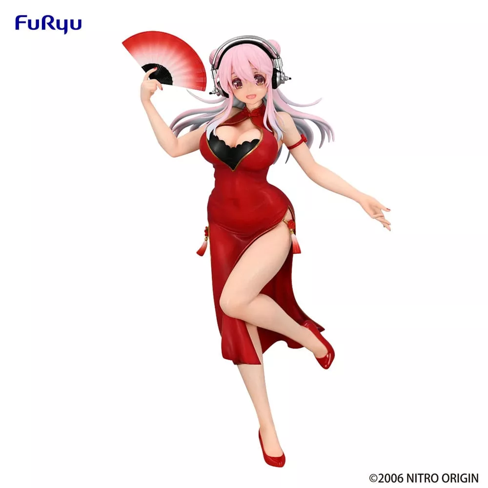 Super Sonico Trio-Try-iT PVC Soška China Dress Ver. 21 cm Furyu