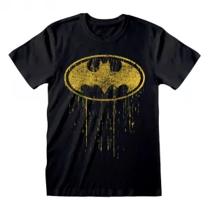 Batman Tričko Dripping Symbol Velikost L