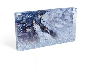 Grandmaster of Demonic Cultivation Acryl Block a Glitter Wei Wuxian & Lan Wangji Galaxy 17 x 10 cm