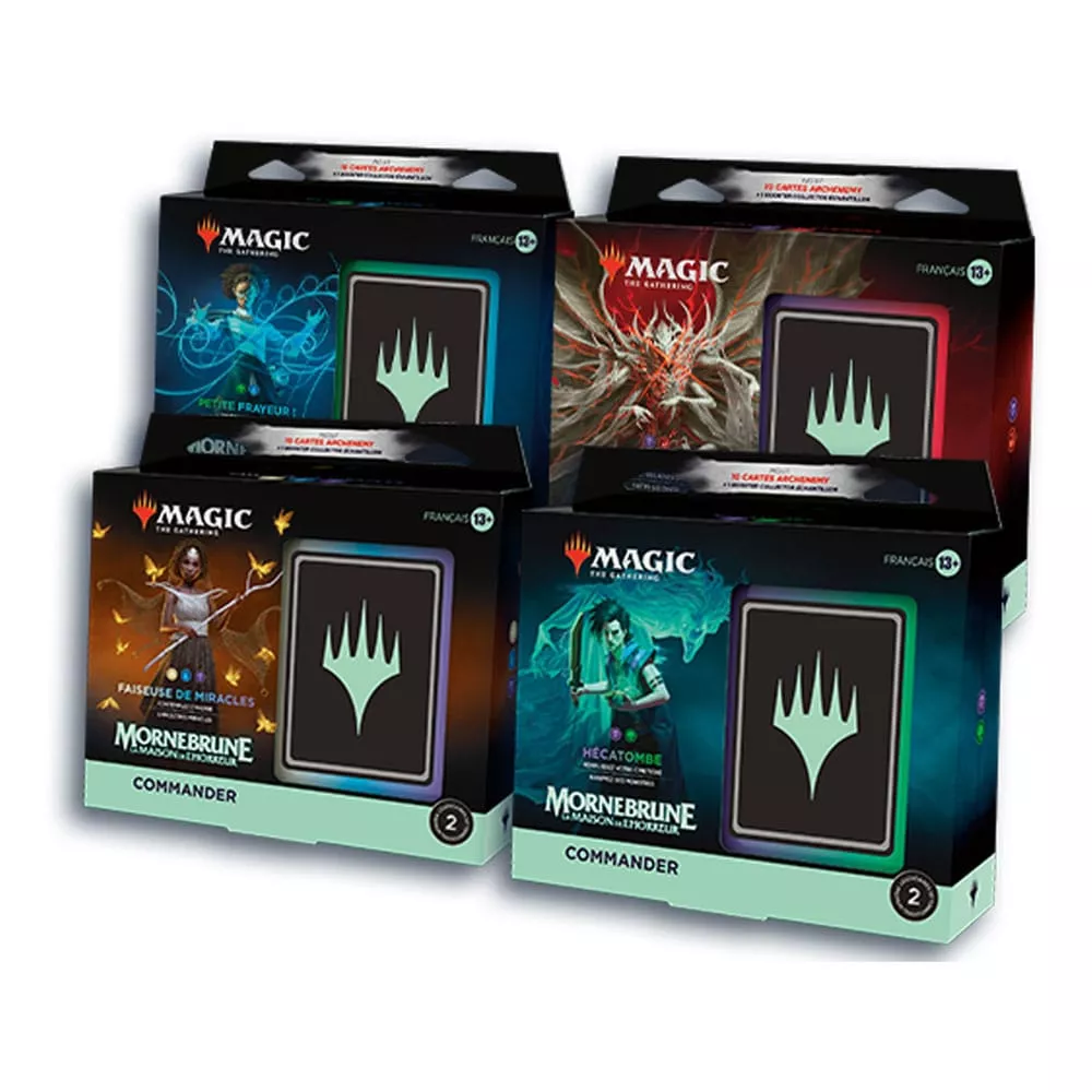 magic The Gathering Mornebrune : La Maison De l'horreur Commander Decks Display (4) Francouzská Wizards of the Coast