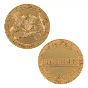 Transformers Collectable Coin 40th Anniversary 24k Gold Plated Edition 4 cm FaNaTtik