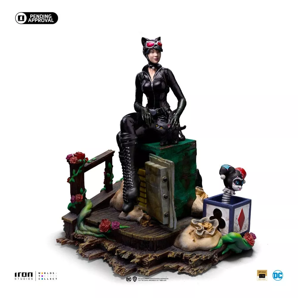 DC Comics Deluxe Art Scale Soška 1/10 Catwoman (Gotham City Sirens) 21 cm Iron Studios