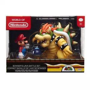 World of Nintendo Akční Figurka 3-Pack Mario vs. Bowser Lava Battle 6-15 cm Jakks Pacific