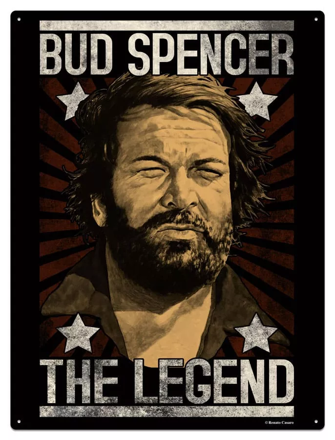 Bud Spencer Tin Sign The Legend 20 x 30 cm Blechwaren Fabrik Braunschweig