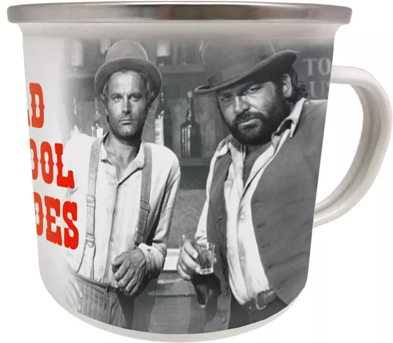 Bud Spencer & Terence Hill Enamel Hrnek Old School Heroes Blechwaren Fabrik Braunschweig