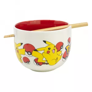 Pokémon Ramen Miska a Jídelní hůlky Face