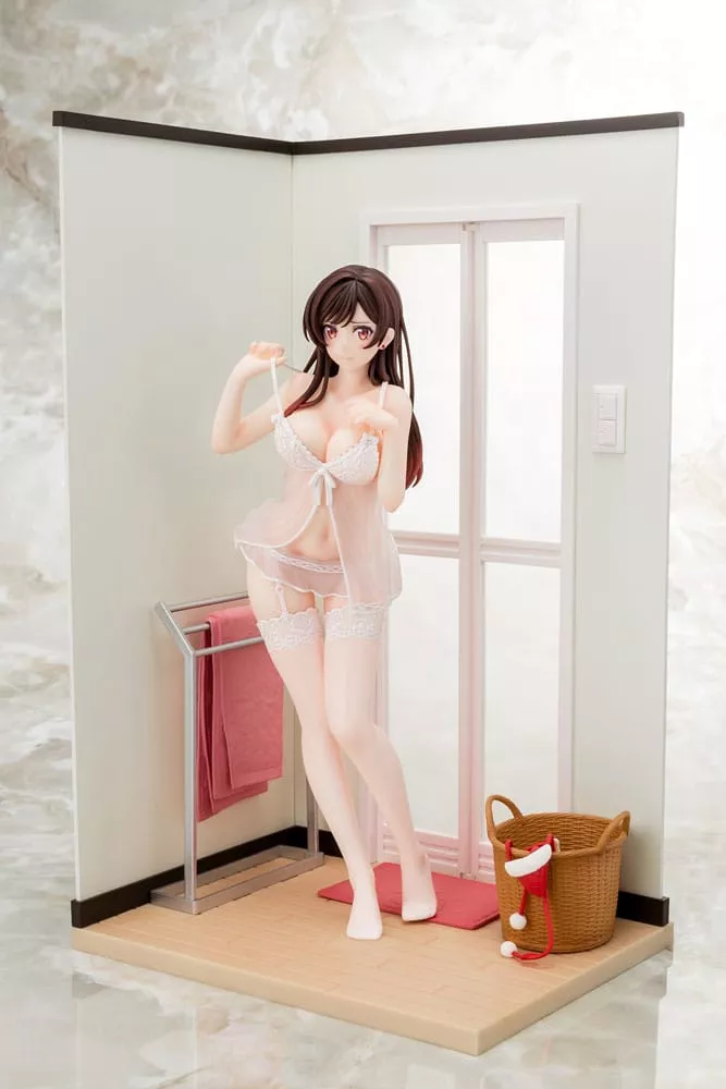 Rent-a-Girlfriend PVC Soška 1/6 Chizuru Mizuhara See-through Lingerie Figurka Angel White Ver. 23 cm Hakoiri Musume Inc.