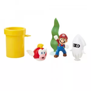 World of Nintendo Super Mario Diorama Set Sada (6) Jakks Pacific