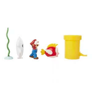 World of Nintendo Super Mario Diorama Set Sada (6) Jakks Pacific