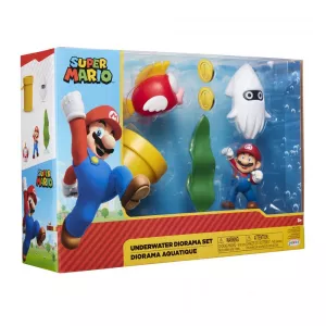 World of Nintendo Super Mario Diorama Set Sada (6) Jakks Pacific