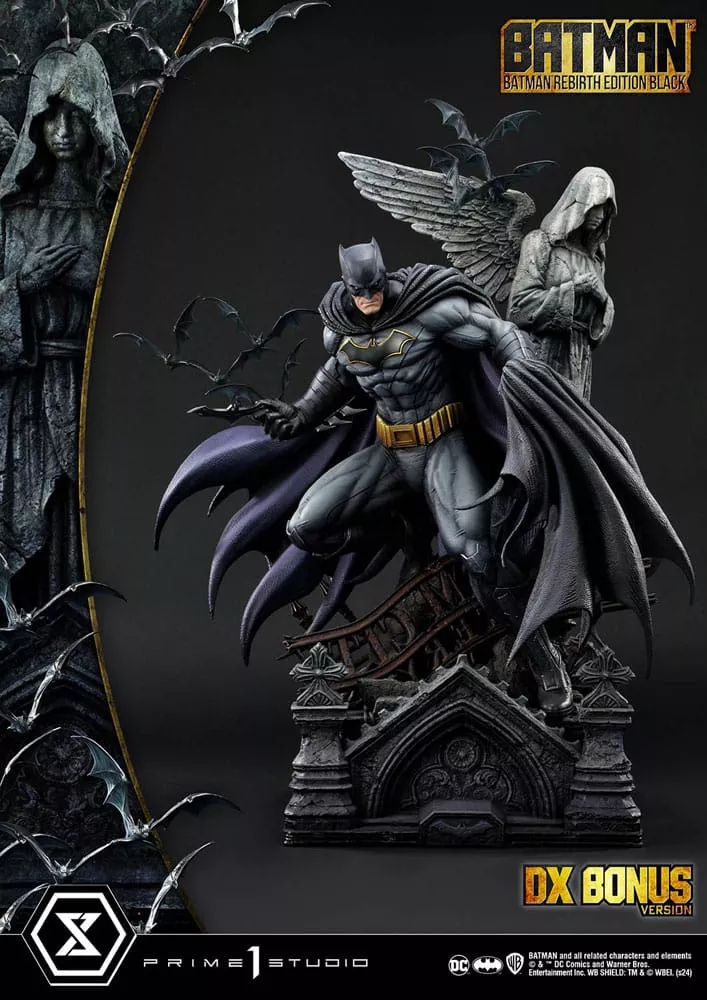 Batman Ultimate Premium Masterline Series Soška 1/4 Batman Rebirth Edition Black Deluxe Bonus Verze 71 cm Prime 1 Studio