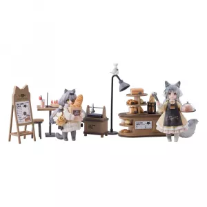 Decorated Life Kolekce PVC Soška Tea Time cats - Cat Town Bakery Staff & Customer Set 12 cm Ribose