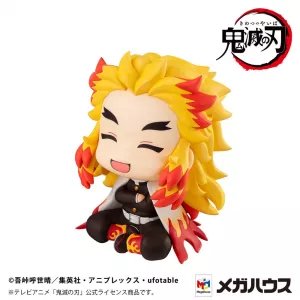 Demon Slayer: Kimetsu no Yaiba Look Up PVC Soška Rengoku Kyoujurou Smile Ver. 11 cm (With gift) Megahouse