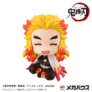 Demon Slayer: Kimetsu no Yaiba Look Up PVC Soška Rengoku Kyoujurou Smile Ver. 11 cm (With gift) Megahouse