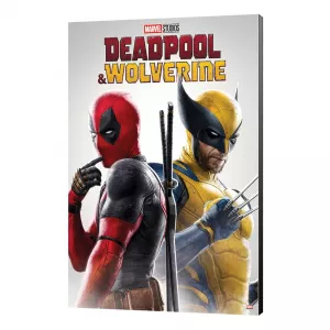 Marvel Wooden Nástěnná Dekorace Art Deadpool & Wolverine 02 Best Friends 35 x 50 cm