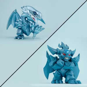 Yu-Gi-Oh! Duel Monsters Megatoon PVC Soška Blue Eyes White Dragon & Obelisk The Tormentor (With gift) Megahouse