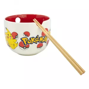 Pokémon Ramen Miska a Jídelní hůlky Face Stor