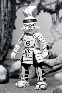 Usagi Yojimbo Akční Figurka Samurai Usagi Yojimbo Black & White Figurka 18 cm