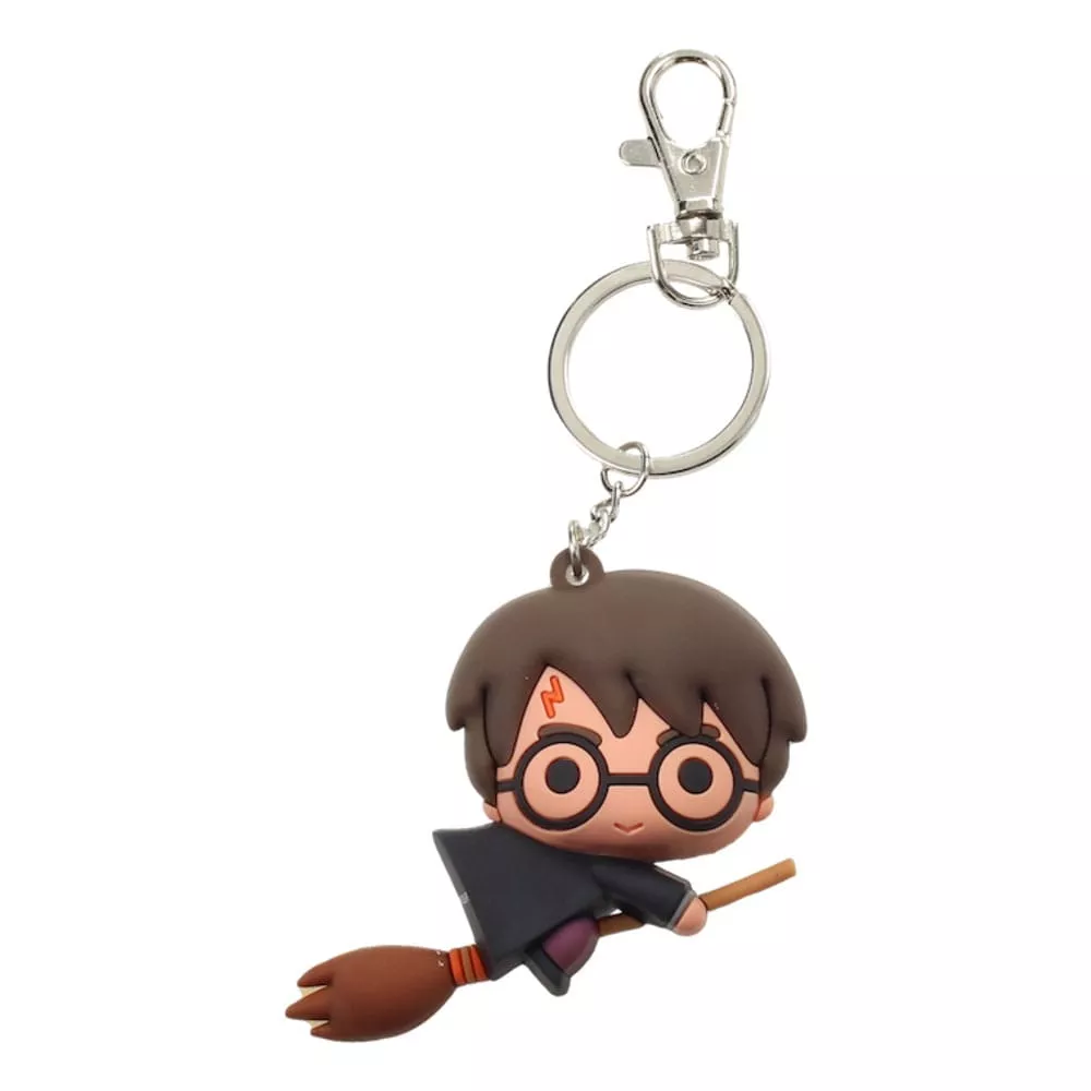 Harry Potter Gumový Přívěsek na klíče Harry Potter & Broom Nimbus 7 cm SD Toys