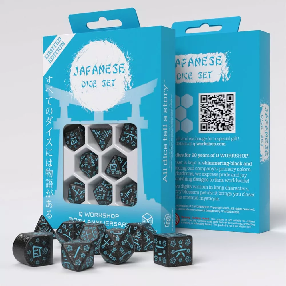 Q-Workshop 20th Anniversary Dice Set Japanese Limited Edition (7) Q Workshop