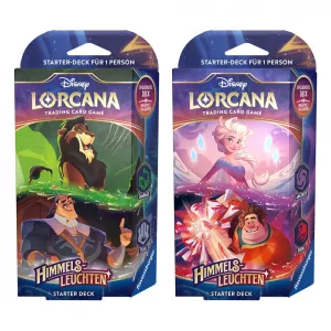 Disney Lorcana TCG Himmelsleuchten Starter Decks Display (8) Německá Edition* Ravensburger