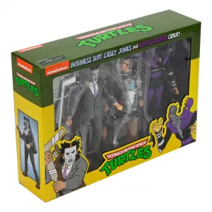 Teenage Mutant Ninja Turtles (Cartoon) Akční Figurka 2 Pack Business Suit Casey Jones & Split Foot Soldier 18 cm NECA