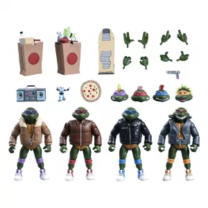 Teenage Mutant Ninja Turtles (Cartoon) Akční Figurky 4-Pack Punk Turtles 18 cm NECA