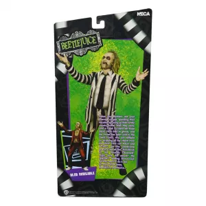 Beetlejuice 1988 Akční Figurka Beetlejuice Black and White Striped Suit 18 cm NECA