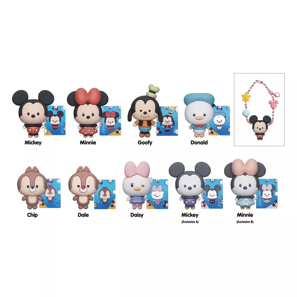 Disney Talisman 3D PVC Taška Clips Mickey & Friends Display (24) Monogram Int.