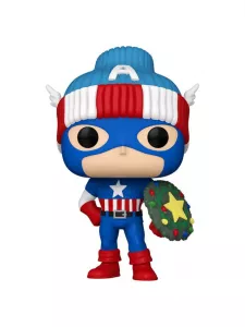 Marvel POP! Vinyl Figurka Holiday Capt. America 9 cm