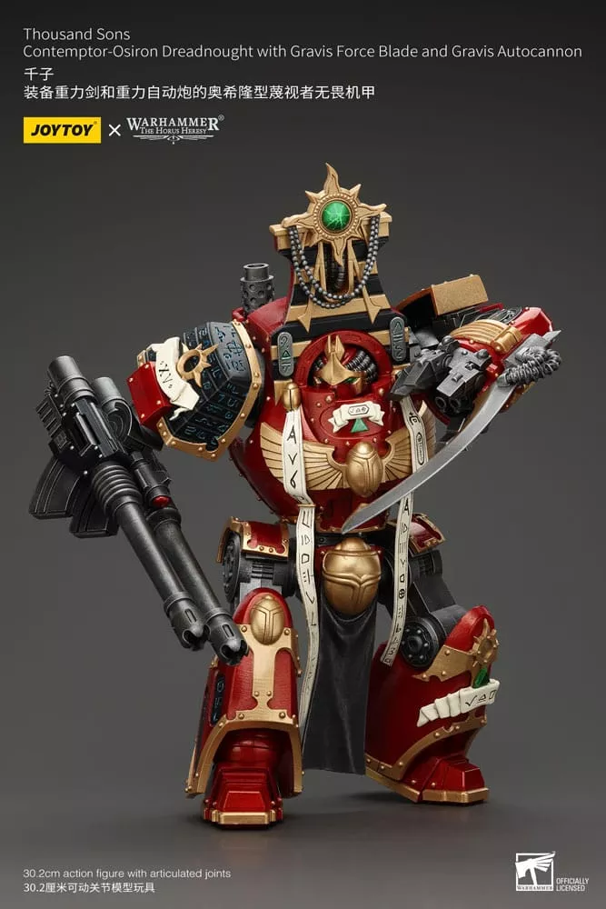 Warhammer The Horus Heresy Akční Figurka 1/18 Thousand Sons Contemptor-Osiron Dreadnought a Gravis Force Blade and Gravis Autocannon 30 cm Joy Toy (CN)