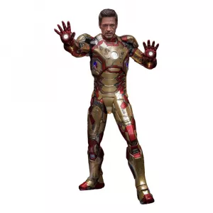 Iron Man 3 Movie Masterpiece Kov. Akční Figurka 1/6 Iron Man Mark XLII (2.0) Deluxe 32 cm